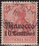 Germany 1900 Escudo Armas 10C S 10PF Rojo Scott 9. Office. Subida por susofe